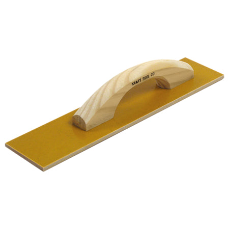 14" x 3-1/2" Square End Laminated Canvas-Resin Hand Float with Wood Handle
