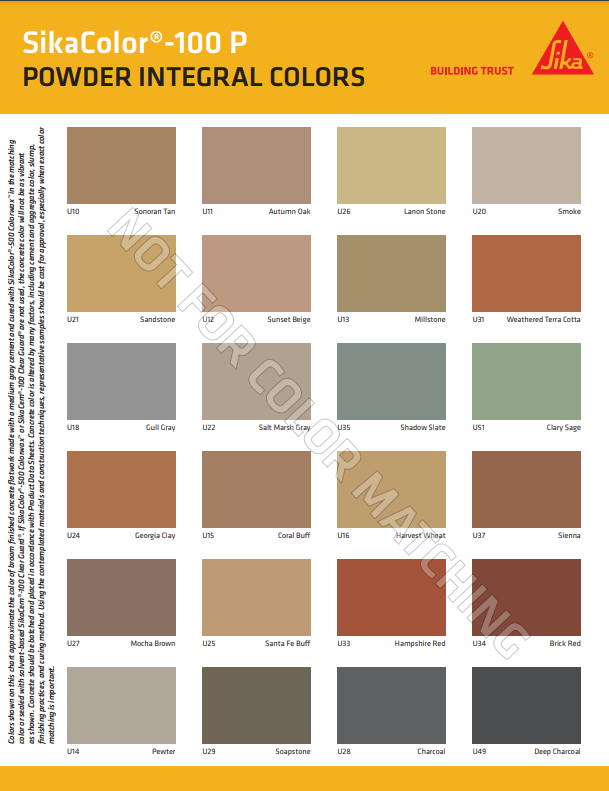 Uni-Mix Integral Concrete Colorant — Metropolitan Materials
