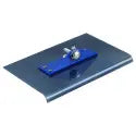 CC394-01 9" x 6" 3/8" R 2-Way Blue Steel Walking Edger